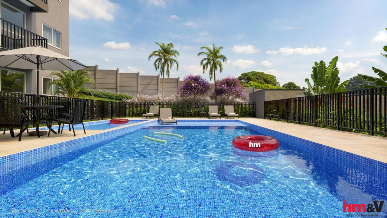 Piscina na área de lazer de condomínio residencial em Campinas